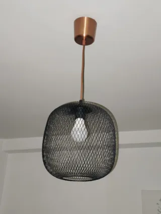 Lámpara colgante negra y dorada Ikea