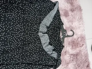 Vestido negro lunares talla S