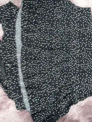 Vestido negro lunares talla S