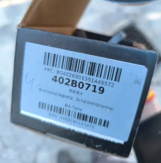 Pastillas Freno Nissan 12/2018 sin usar