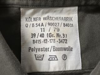 Cubrecamisa Ejército Alemán 1979 Talla M