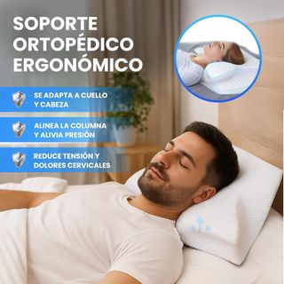 Almohada Cervical Viscoelástica Tarleys Ergonómica