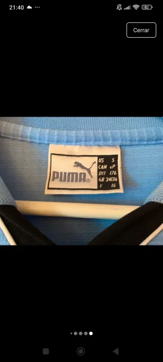 Camiseta Lazio Vintage Puma 90s