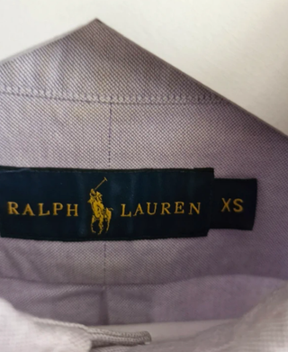 Camisa Oxford Manga Larga Ralph Lauren Morada