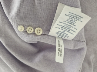 Camisa Oxford Manga Larga Ralph Lauren Morada