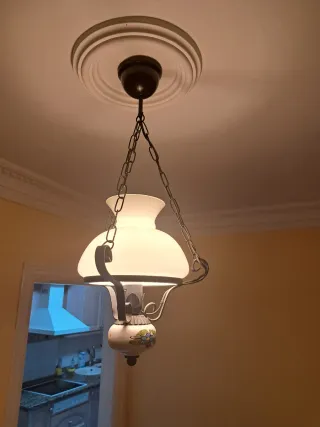 Lámpara de techo cerámica y metal