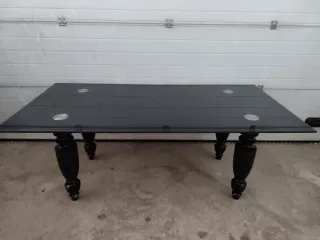 Mesa de jardín forja y mármol