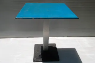 Mesa de jardín forja y mármol