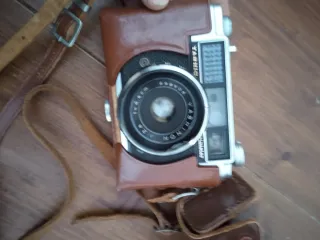 Funda cámara cuero Yashica