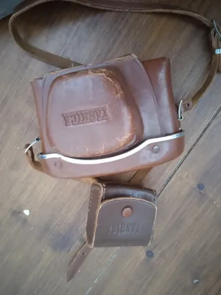 Funda cámara cuero Yashica