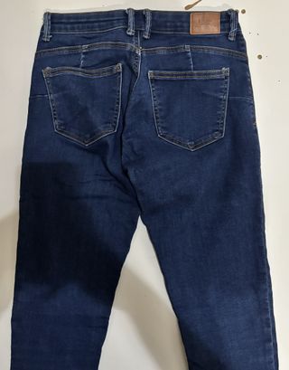 Pantalón Bershka Push Up Talla 38 Azul