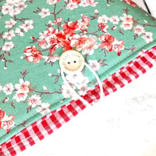 Funda Literaria flor cerezo