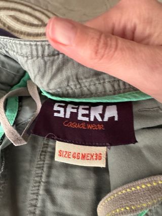 Pantalón cargo verde chico