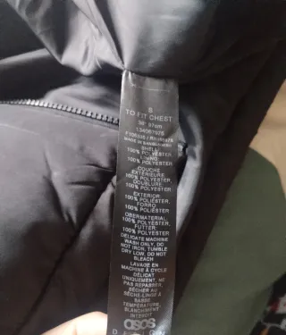 Chaqueta acolchada negra