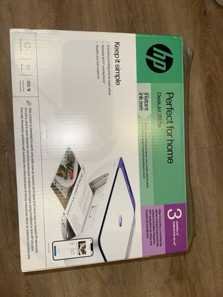 Impresora HP Deskjet Blanca y Azul