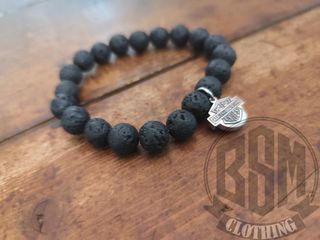 Bracciale Harley Davidson Pietra Lavica