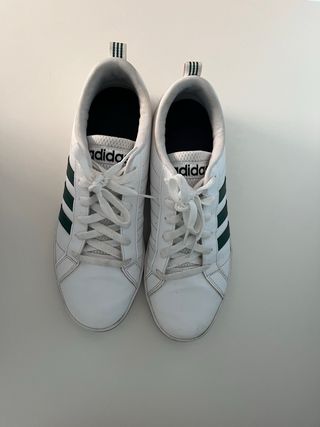 Zapatillas Adidas Blancas y Verdes Talla 42