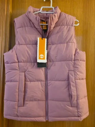 Chaleco acolchado rosa palo Timberland