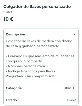 Cuelga llaves personalizado casa nombres