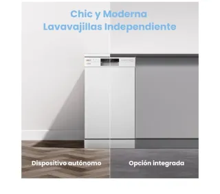 Lavavajillas COMFEE' CDWEF1034BW independiente