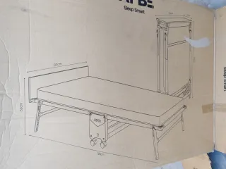 Cama plegable JAY-BE 194x80