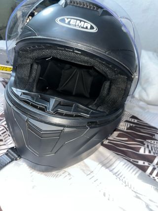 Casco de moto YEMA negro Talla L