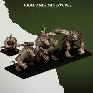 Hombres Rata -II Sewer Vermin Highlands Miniatures