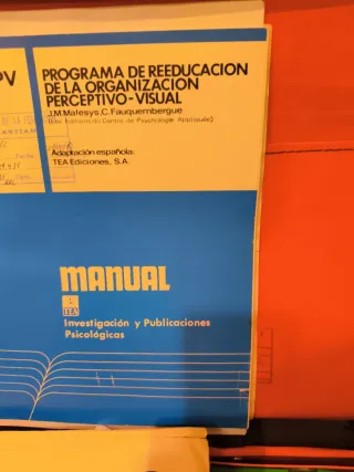 Reeducación de la organización perceptivo visual