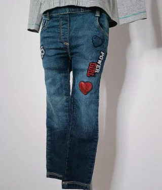 Jeans bambina Losan 4 anni paillettes