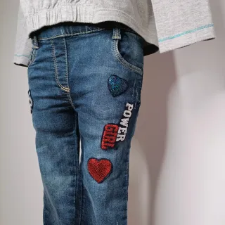 Jeans bambina Losan 4 anni paillettes