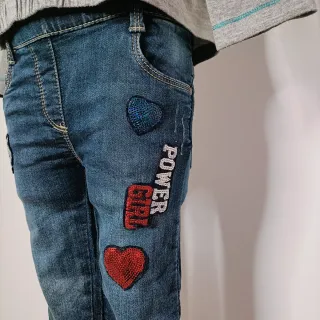 Jeans bambina Losan 4 anni paillettes