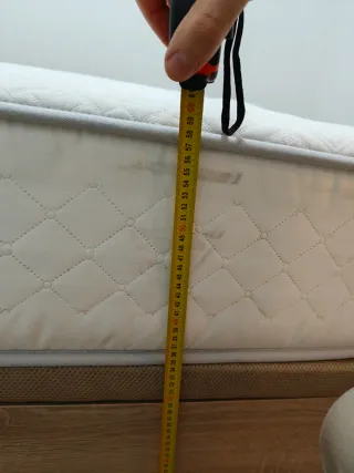 Canapé abatible + colchón 160x190cm + mesitas