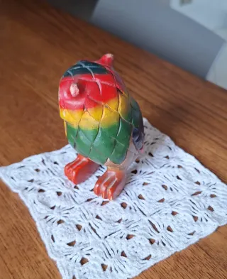 Gufo in legno colorato