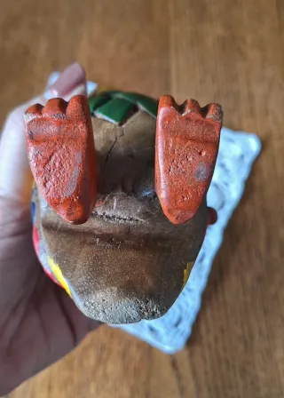 Gufo in legno colorato