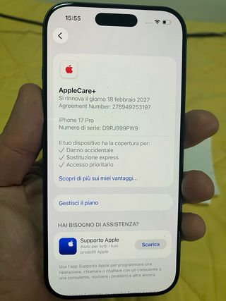 iPhone 14 Pro 256GB Blu con AppleCare e scontrino