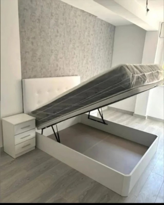 Letto contenitore in legno ecologico di grande capacità