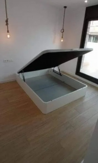 Letto contenitore in legno ecologico di grande capacità