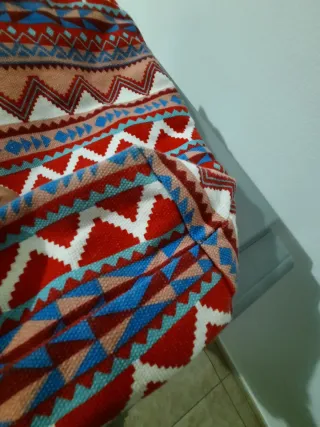 Borsa mare etnica con manici in corda