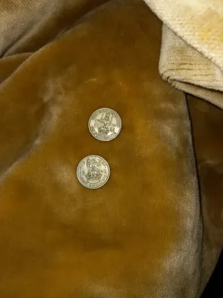 2 Monedas Antiguas Gran Bretaña 1948 1949