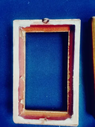 4 Marcos de Fotos Rectangulares Dorados Antiguos