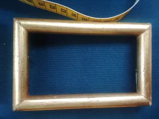 4 Marcos de Fotos Rectangulares Dorados Antiguos