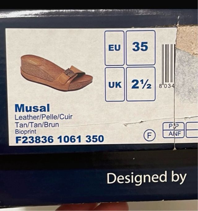 Sandali Dr. Scholl Tg 35 Beige/Marrone