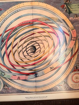 Cuadro de astronomía antiguo