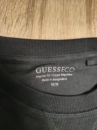 Camiseta Guess Manga Larga Negra Talla M