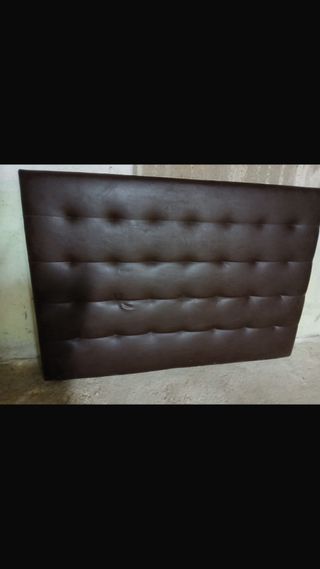 Cabecero Cama Polipiel Marrón Chocolate
