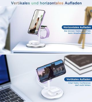 Cargador Inalámbrico 3 en 1 Plegable