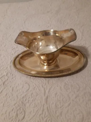 Salsera baño plata