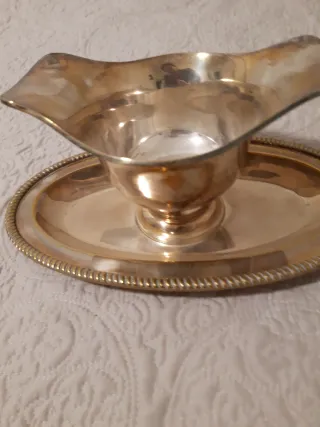 Salsera baño plata