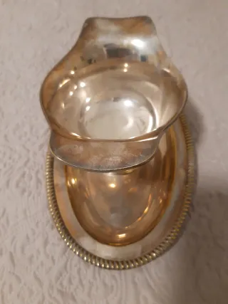 Salsera baño plata