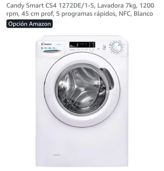 Lavadora Candy Smart CS4 1272DE/1-S 7kg